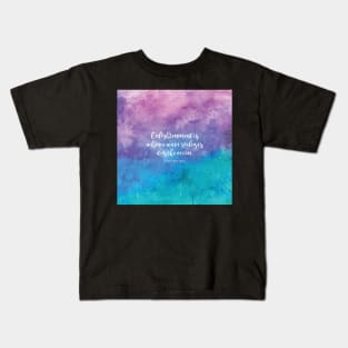 Enlightenment is when a wave realizes it is the ocean. Thich Nhat Hanh Kids T-Shirt